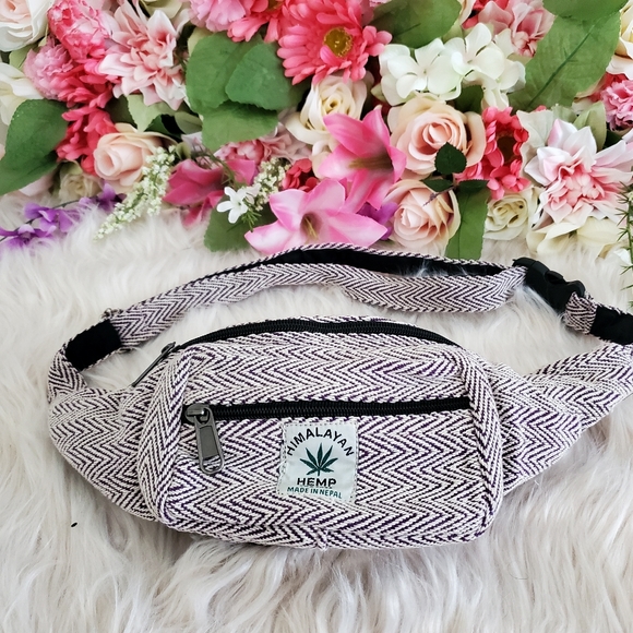 Nwot handmade hemp cotton boho fannypack - Picture 2 of 10